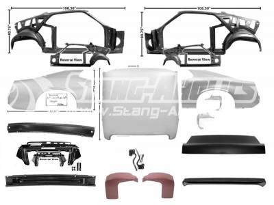 1970 mustang sheet metal|dynacorn fastback conversion kit.